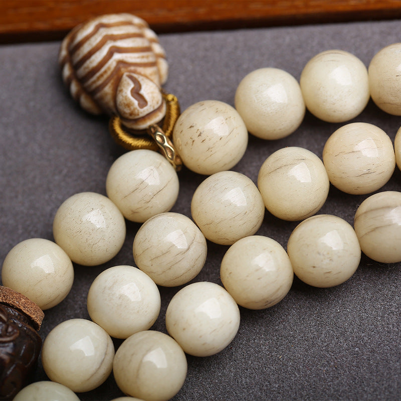 Tibetan Wenwan Buddha Beads 108 original bone old bone neck hanging reflux bone safety buckle scorpion vajra pestle accessories wholesale