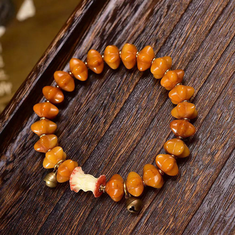 EverestArtstudios Yak Bone Star Bead Turquoise Accent Bracelet