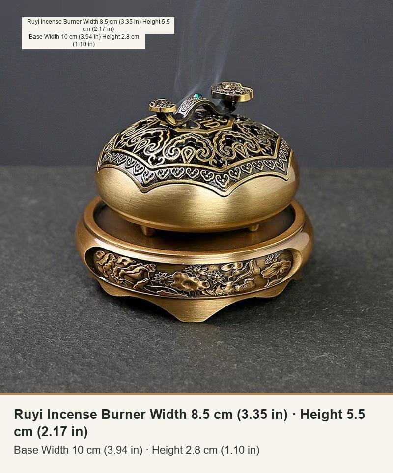Incensario Ruyi octagonal para espirales