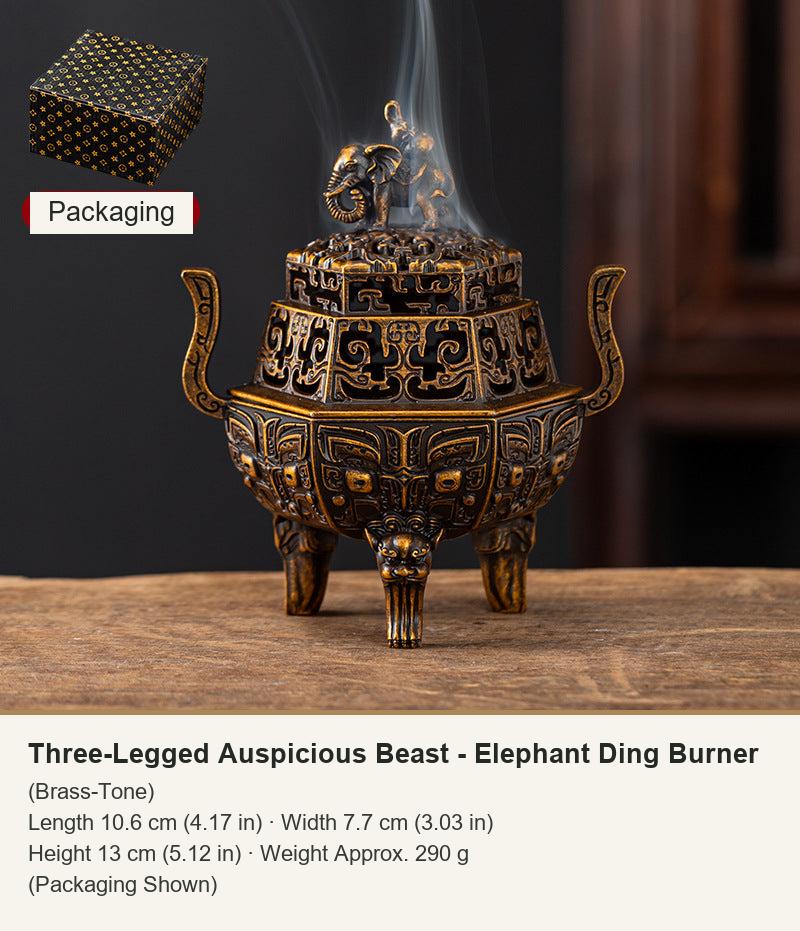 Traditionelle Räuchergefäße mit Drachen- und Phönixmotiven