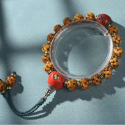 EverestArtstudios Camel Bone Openwork Dice Accent Bracelet