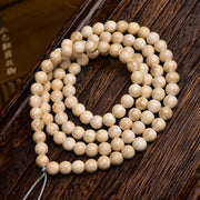 EverestArtstudios Aged Tibetan Camel Bone 108-Bead DIY Strand