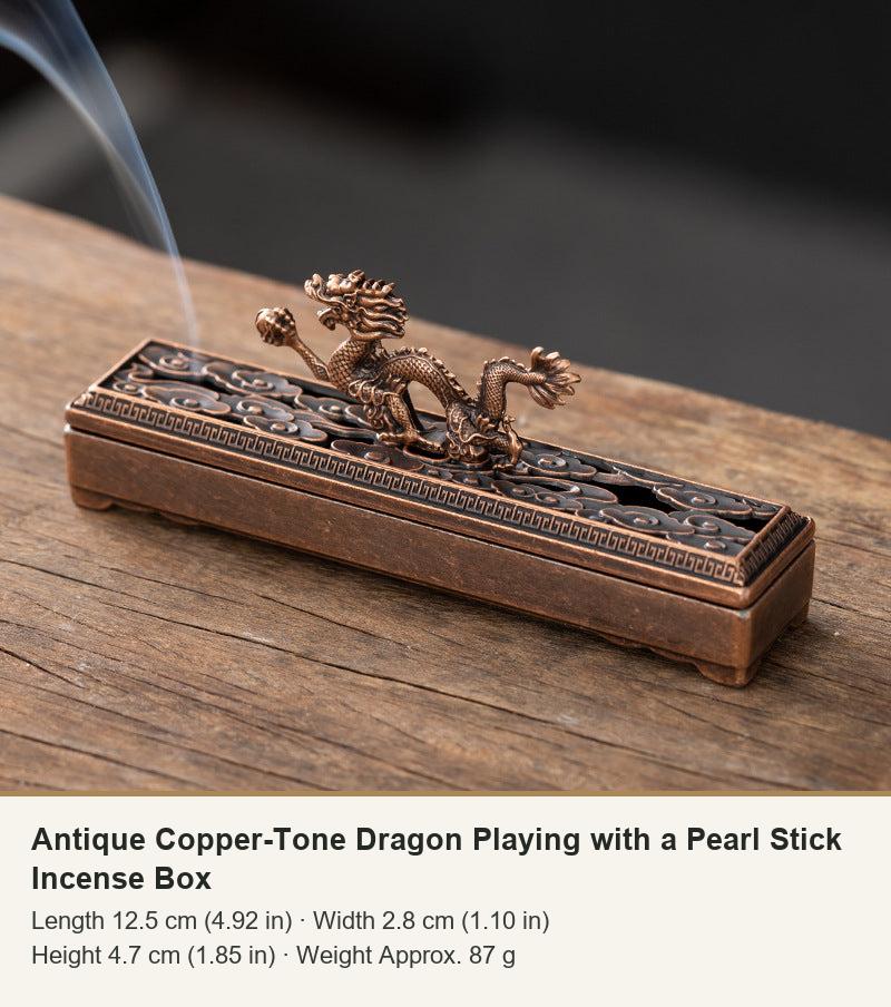 Drachen-und-Perlen-Räucherbox mit Räuchersets