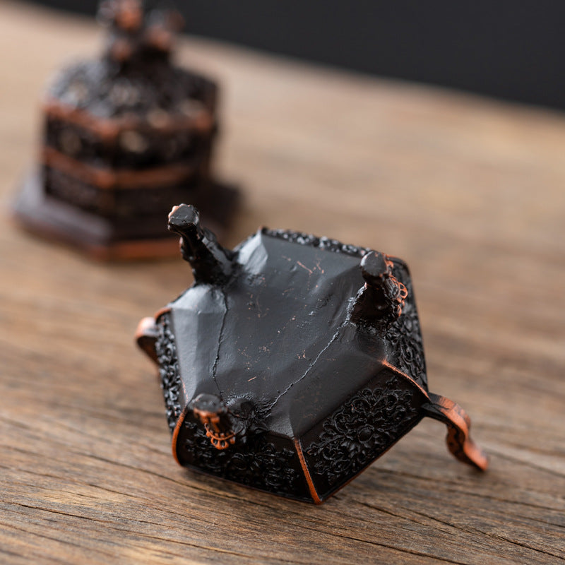New Chinese sandalwood agarwood stove, small auspicious cloud incense stove, household three-legged mini unicorn tripod stove, indoor tea ceremony incense burner