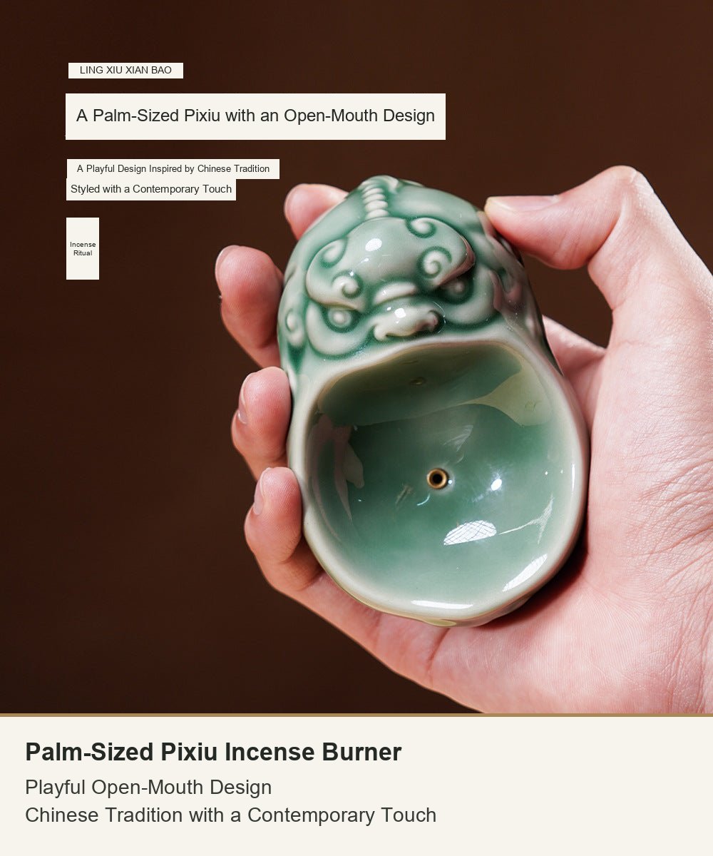 Coffret encens Pixiu céladon