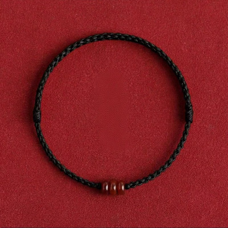 Buddha Stones Minimalist Red Agate Abacus Bead Protection Bracelet Anklet