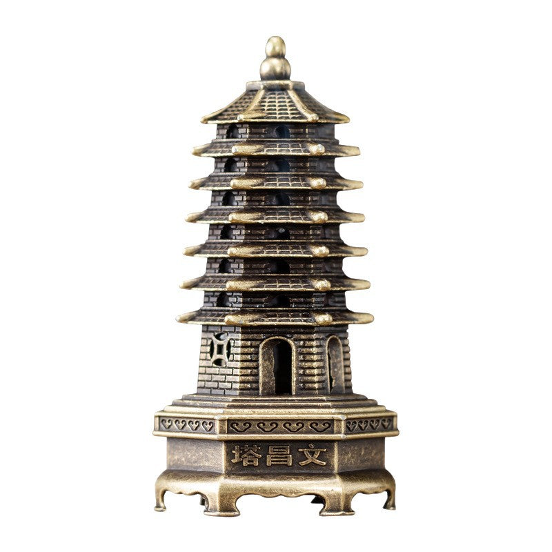 Colección de mini incensarios pagoda Wenchang