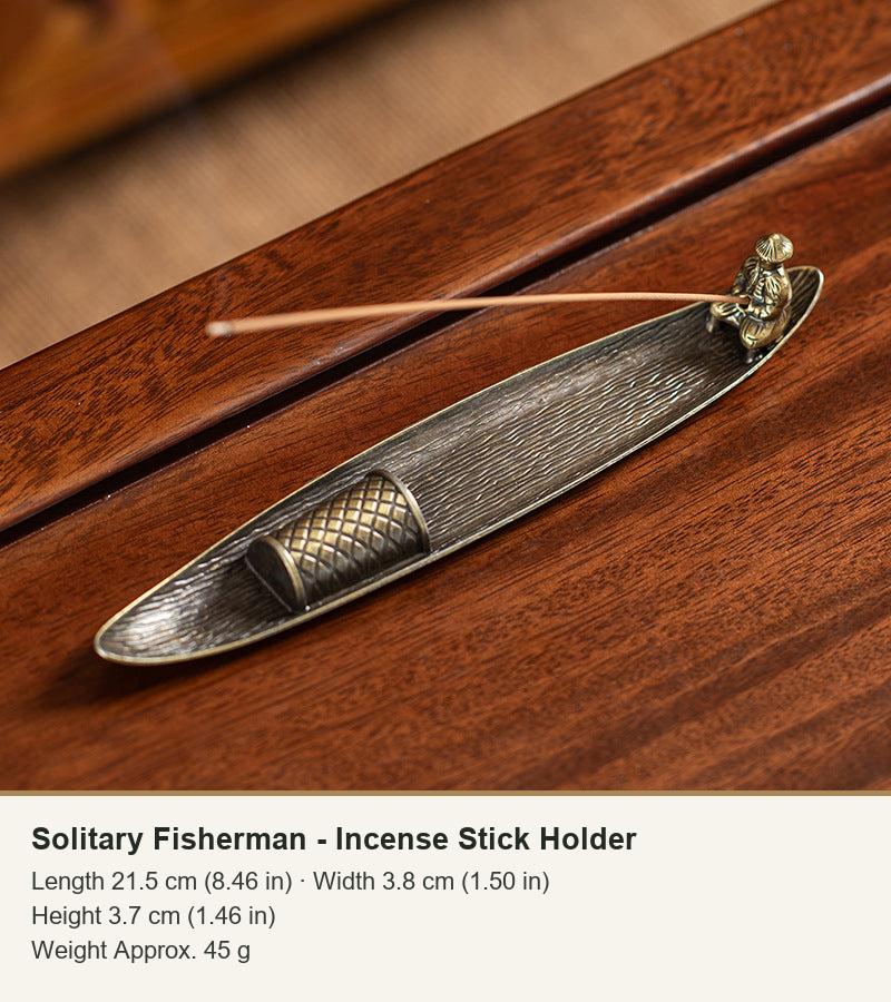Colección de soportes de incienso de hoja y pescador
