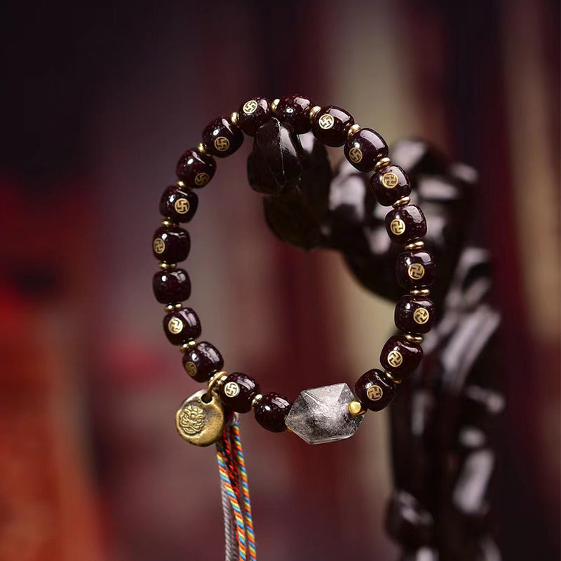 EverestArtstudios Xingyue Bodhi Seed Auspicious Inlay Bracelet