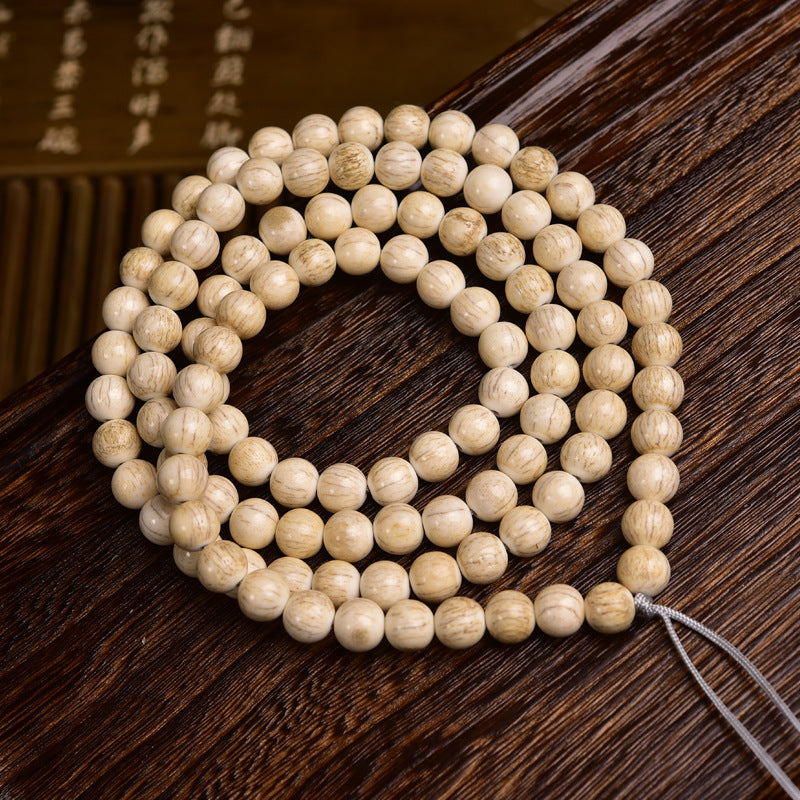 EverestArtstudios Aged Tibetan Camel Bone 108-Bead DIY Strand