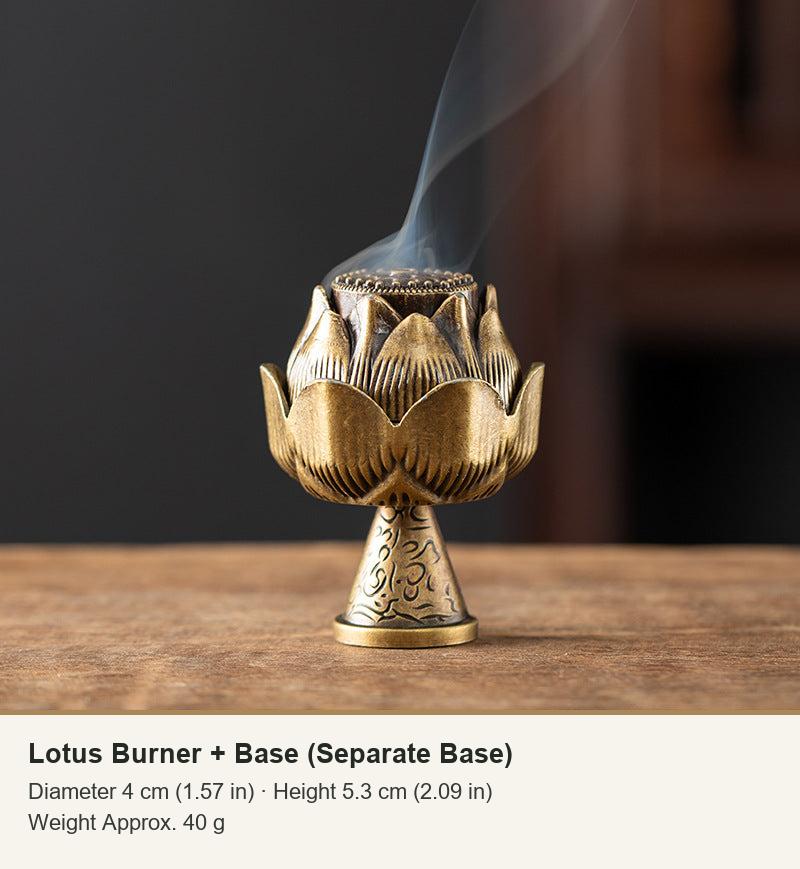 Colección de mini incensarios de loto y Boshan