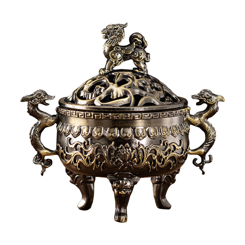 Dreibeinige Qilin-Räuchergefäße