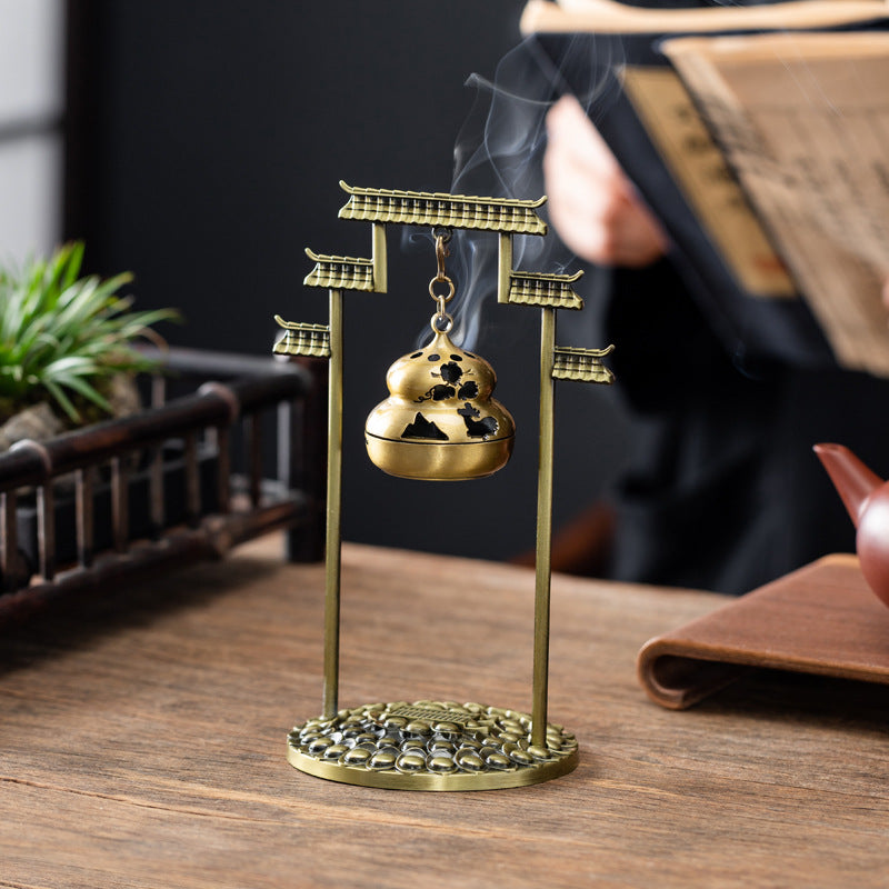 Chinese aromatherapy furnace Nantianmen hanging furnace Xiaoxiangyun incense burner Rizhao Jinshan Fulu hanging furnace ornament