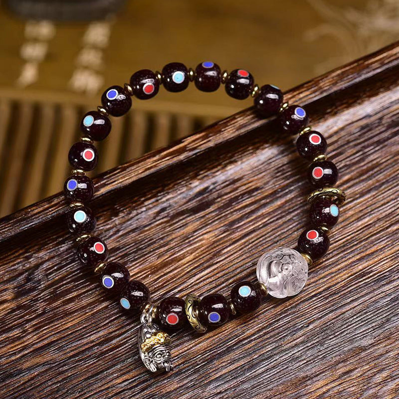 EverestArtstudios Xingyue Bodhi Seed Multicolor Inlay Bracelet