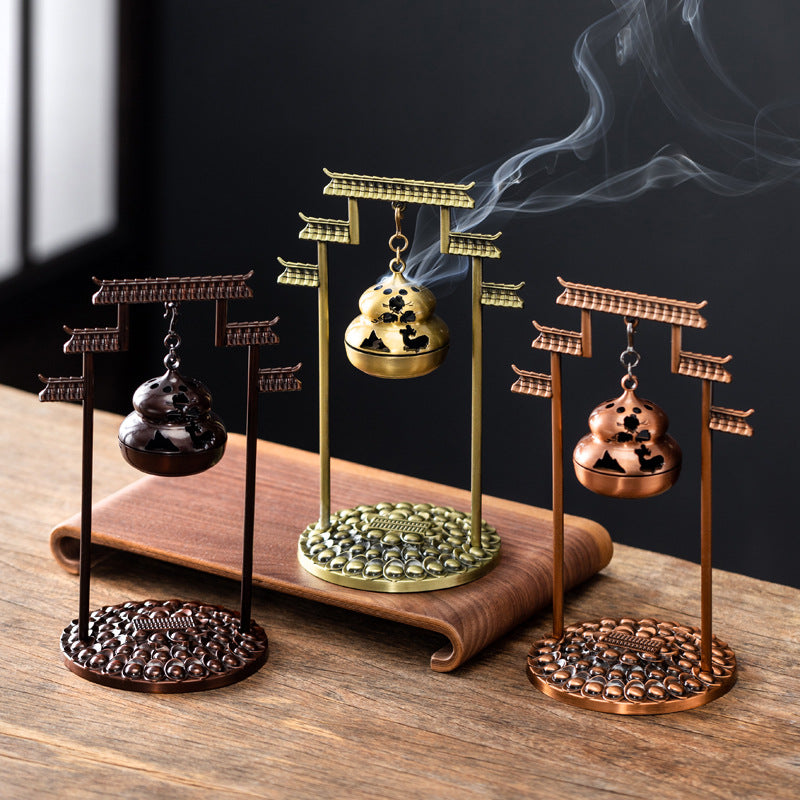 Chinese aromatherapy furnace Nantianmen hanging furnace Xiaoxiangyun incense burner Rizhao Jinshan Fulu hanging furnace ornament