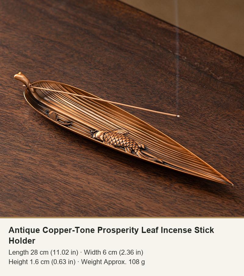 Colección de soportes de incienso de hoja y pescador