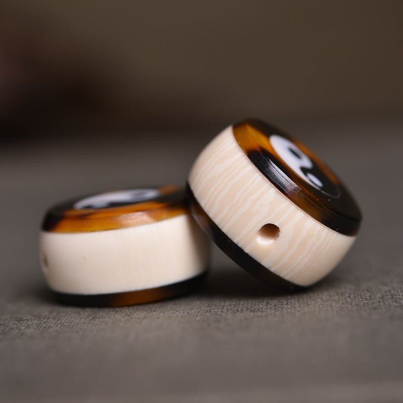 EverestArtstudios Handcrafted Bagua Drum Back-Cloud Mala Accessory