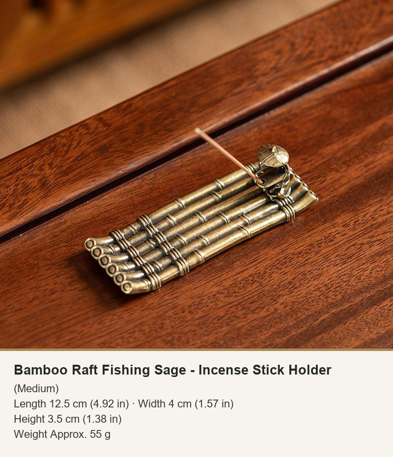 Colección de soportes de incienso de hoja y pescador