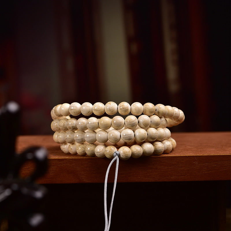 EverestArtstudios Aged Tibetan Camel Bone 108-Bead DIY Strand