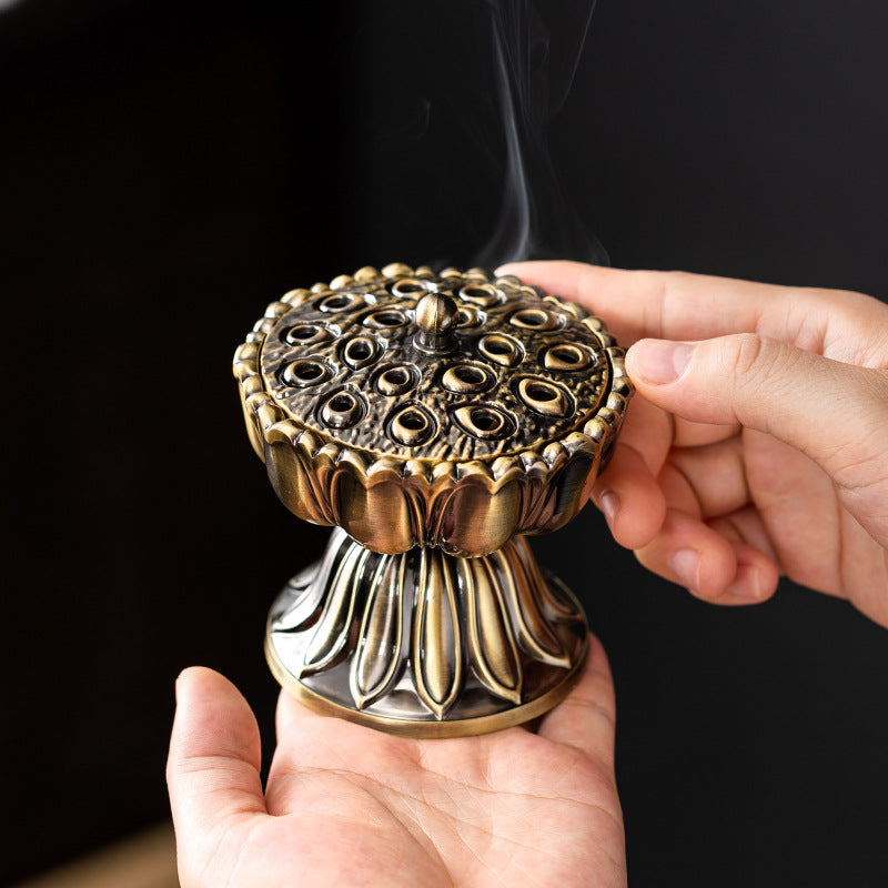 Incensario farol de loto grande