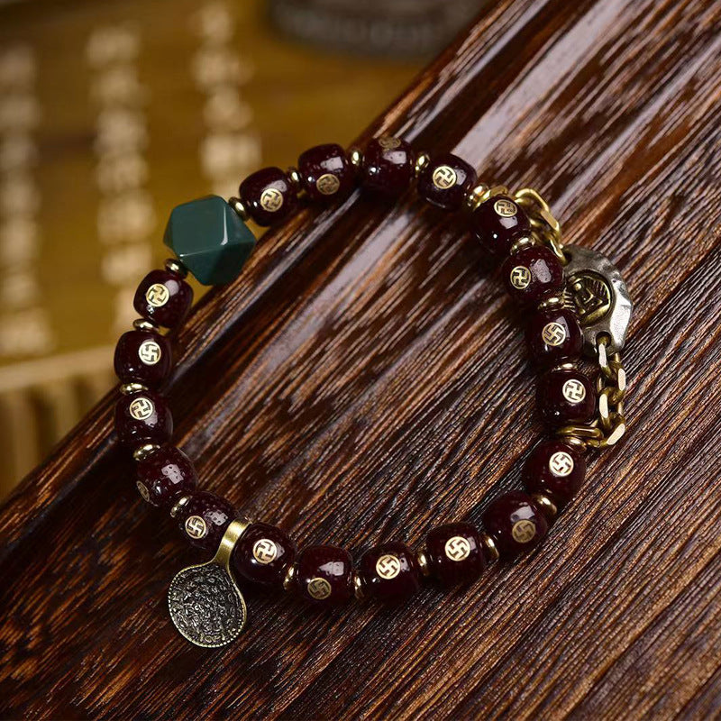 EverestArtstudios Xingyue Bodhi Seed Auspicious Inlay Bracelet