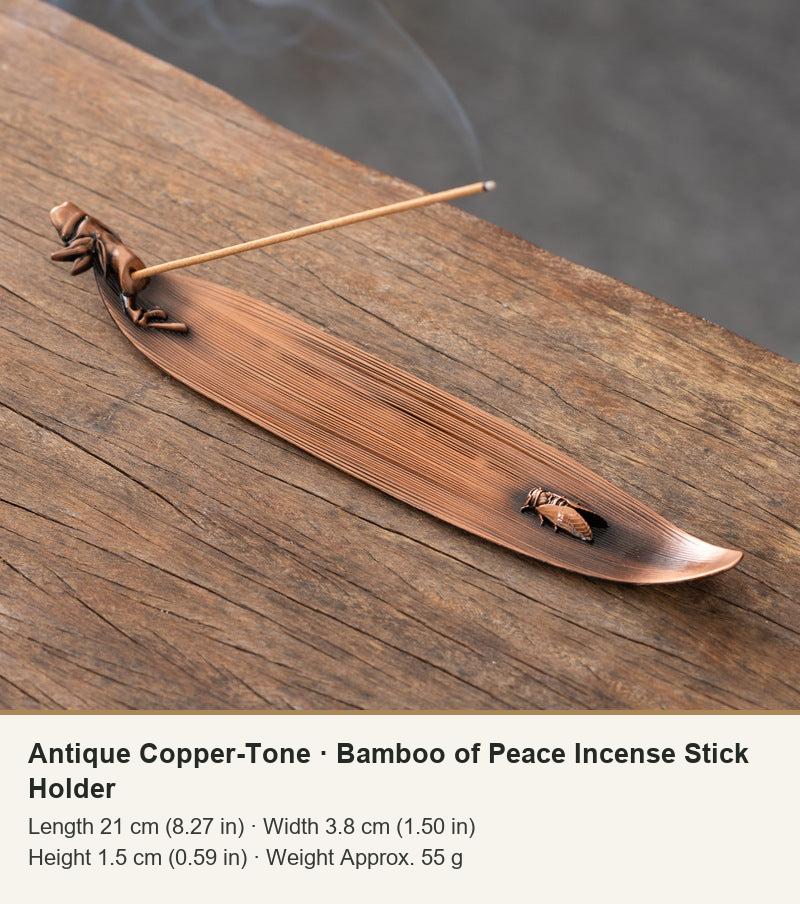 Colección de soportes de incienso de hoja y pescador