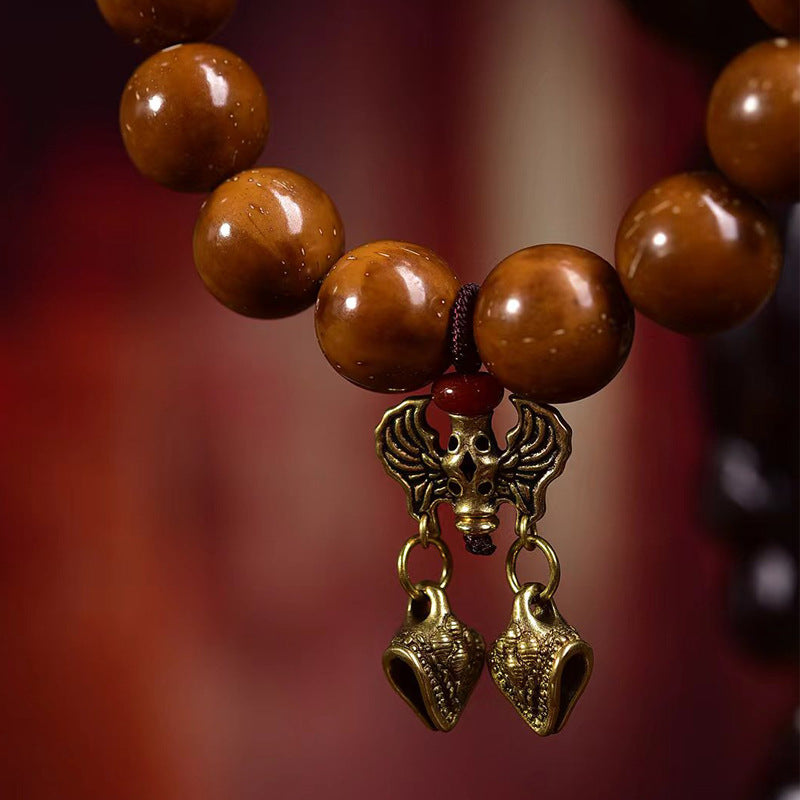 EverestArtstudios Three-Eyed Bodhi Seed Lotus Accent Bracelet