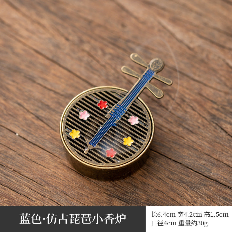Colección de mini incensarios de loto y Boshan