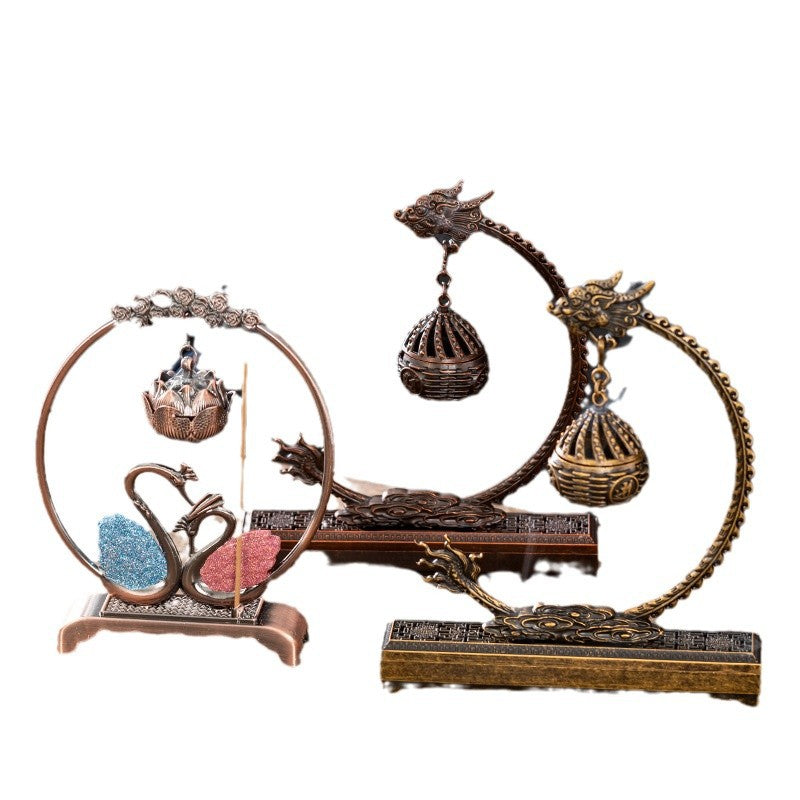 Colección de incensarios de cisne y colgantes