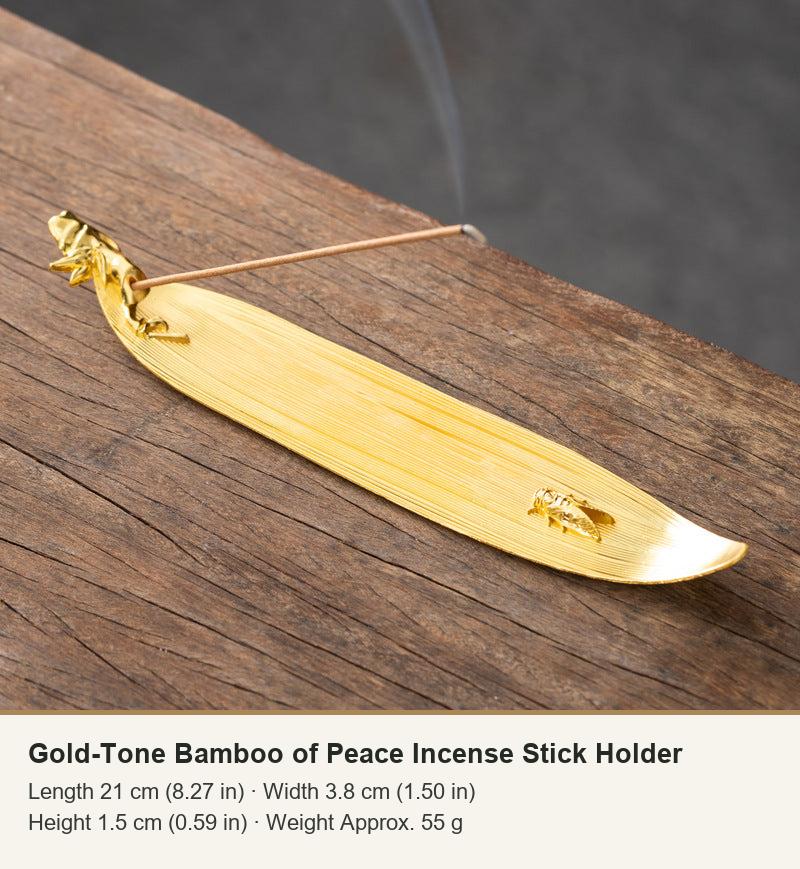Colección de soportes de incienso de hoja y pescador