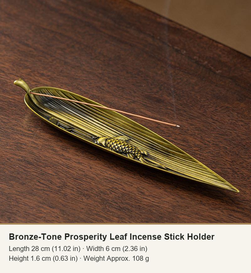 Colección de soportes de incienso de hoja y pescador