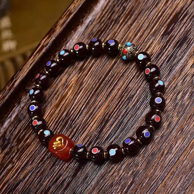 EverestArtstudios Xingyue Bodhi Seed Multicolor Inlay Bracelet
