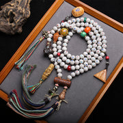 Natural Star Moon Bodhi Zi Duobao inlaid with 108 Buddha beads diagonally hung Wenwan large lacquer beads glazed olive core accessories