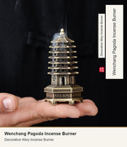 Colección de mini incensarios pagoda Wenchang