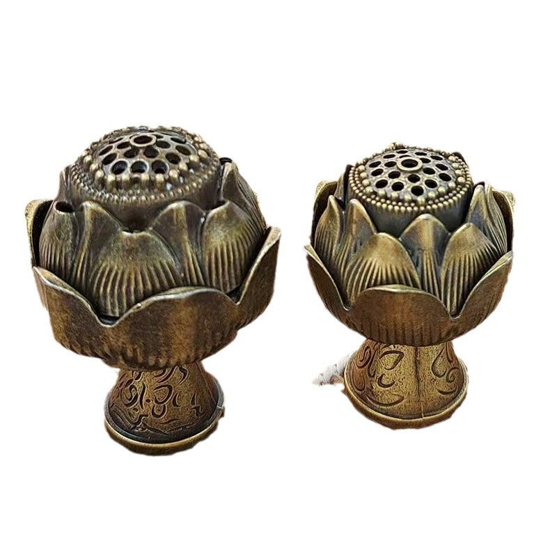 Colección de mini incensarios de loto y Boshan