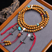 Natural Hainan Xingyue Bodhi 108 Buddha beads rosary beads open piece old material agate dzi beads return bone tee accessories