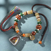 EverestArtstudios Ghau Charm Disc Bead Adjustable Woven Bracelet