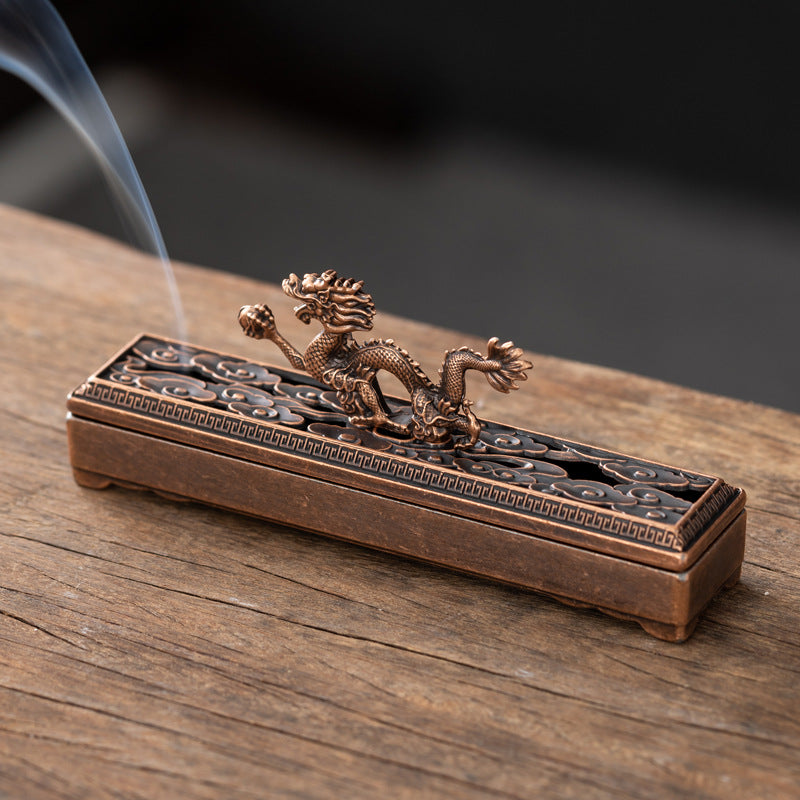Jiaolong Play Bead Incense Burner Sandalwood Line Incense Burner Indoor Aromatherapy Short Incense Box Line Incense Burner Ornament