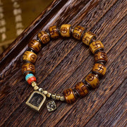 EverestArtstudios Camel Bone Auspicious Symbol Ghau Charm Bracelet