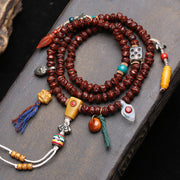 Tibetan Wenwan Bodhi Spica Seeds 108 Buddha Beads Rosary Beads Camel Bone Tee Vajra Pestle Noble Dzi Bead Accessories
