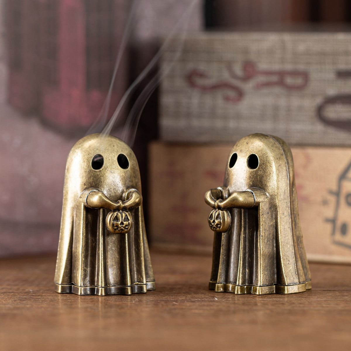 Colección de mini incensarios de fantasma y diseños decorativos