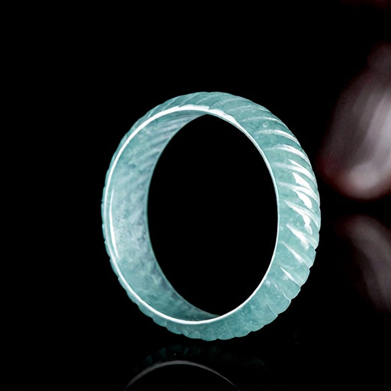 EverestArtstudios Translucent Jade Dragon Scale Power Ring
