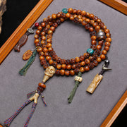 Tibetan return camel bone carving Dumby 108 Buddha beads plate playing beaded yak bone material agate accessories