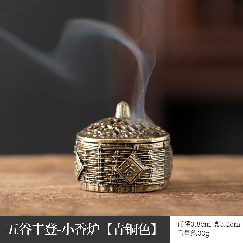 Colección de mini incensarios de loto y Boshan