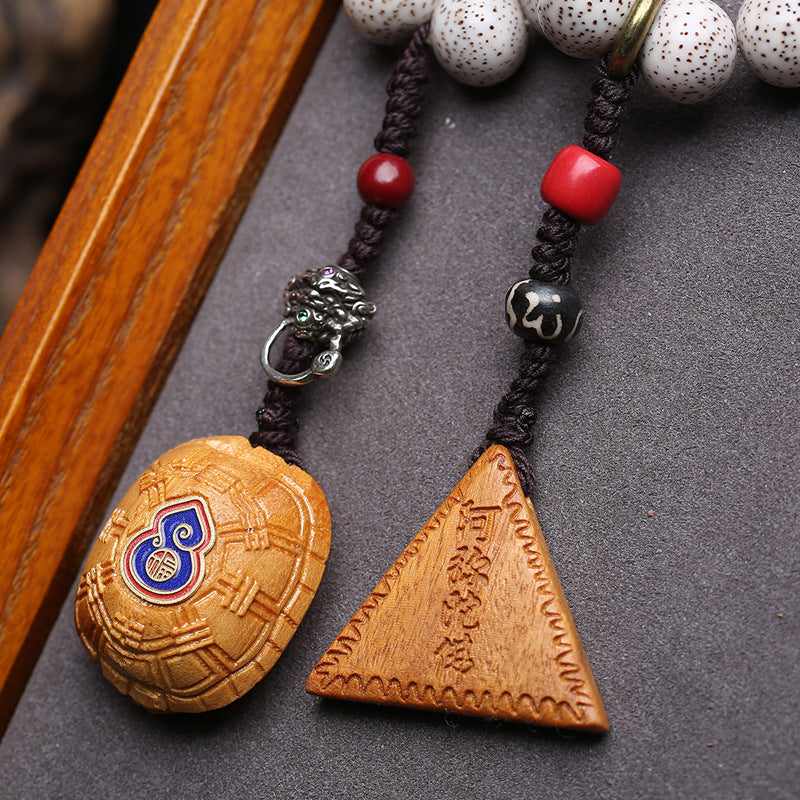 Natural Star Moon Bodhi Zi Duobao inlaid with 108 Buddha beads diagonally hung Wenwan large lacquer beads glazed olive core accessories