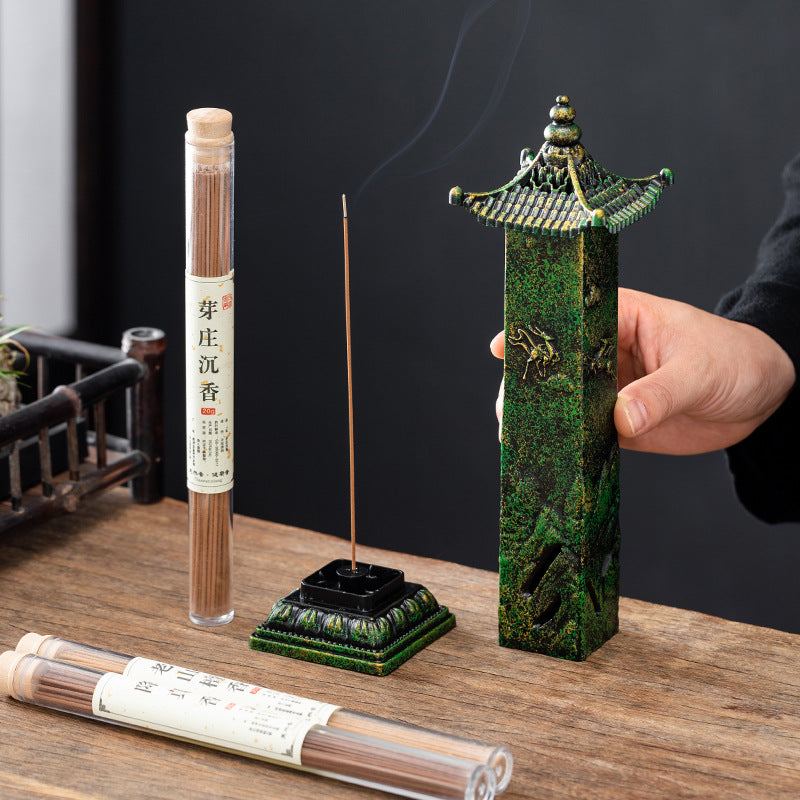 Lacquer cultural and creative three-dimensional incense burner creative Xianglu Tanyun ancient style aromatherapy burner household indoor sandalwood burner tea ceremony ornament