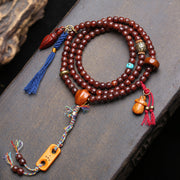 Natural old seed Xingyue Bodhi plate playing beaded Tibetan cultural play beads purple gold mouse return aggregate device turquoise accessories