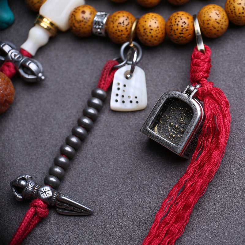 Natural Hainan Xingyue Bodhi 108 Buddha beads rosary beads open piece old material agate dzi beads return bone tee accessories