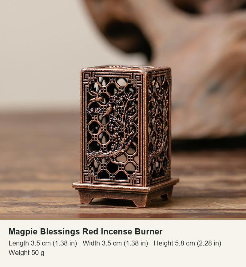 Colección de mini incensarios cuadrados calados