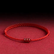 Buddha Stones Minimalist Red Agate Abacus Bead Protection Bracelet Anklet